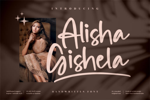 Alisha Gishela: The Elegant Script Font for Brands