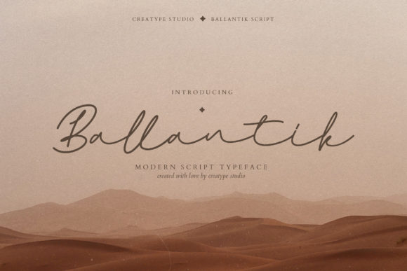 Ballantik: A Delicate Script Font for Makers