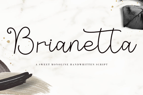 Brianetta: A Romantic Script Font for Web Design