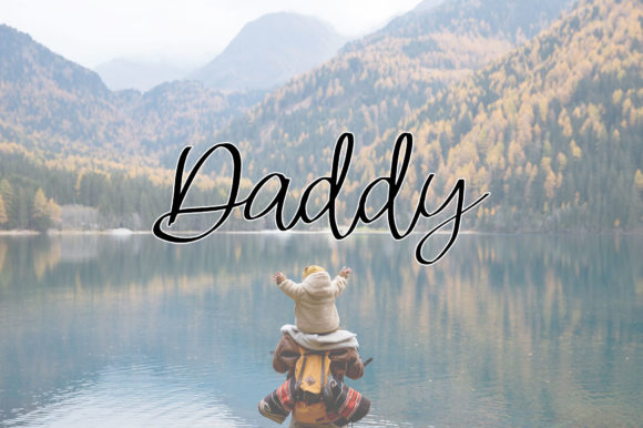 Daddy: A Whimsical Script Font for Crafters