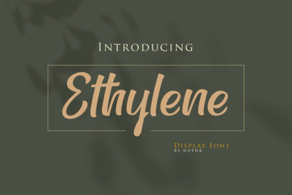 Ethylene: A Timeless Handwritten Font for Editorial Design