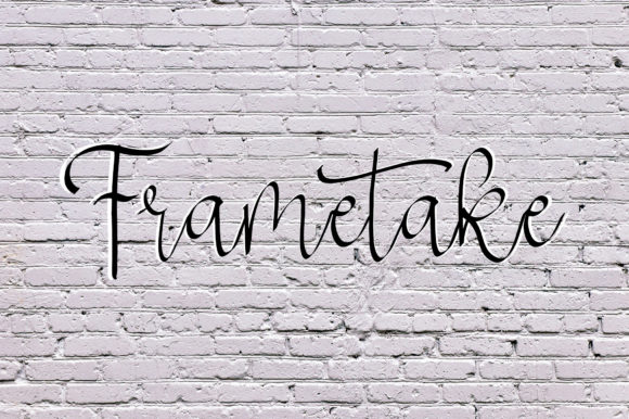 Frametake: A Whimsical Script Font for Editorial Design
