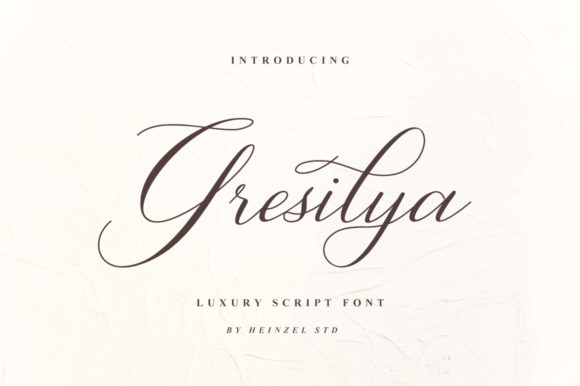 Gresilya: A Refined Script Font for Modern Branding
