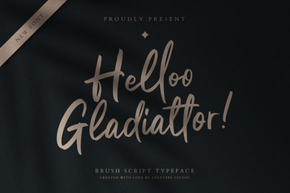 Helloo Gladiattor: A Premium Script Font for Brands