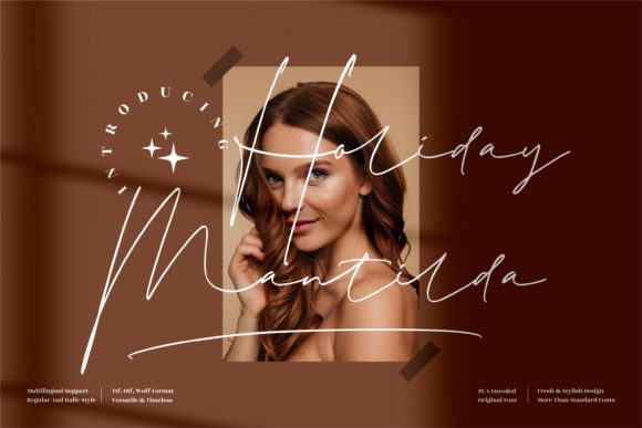 Holiday Mantilda: A Premium Script Font for Your Brand
