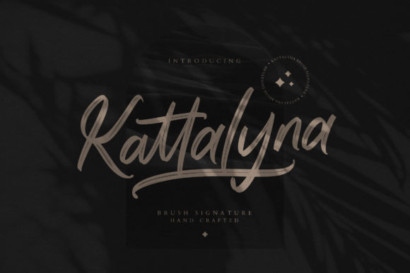 Kattalyna: A Brushed Script Font for Marketers