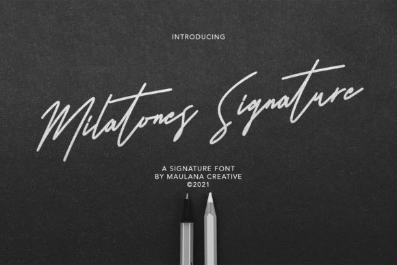 Milatones Signature: A Dainty Handwritten Font Review