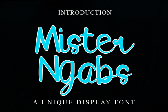 Mister Ngabs: A Charming Script Font for Small Business