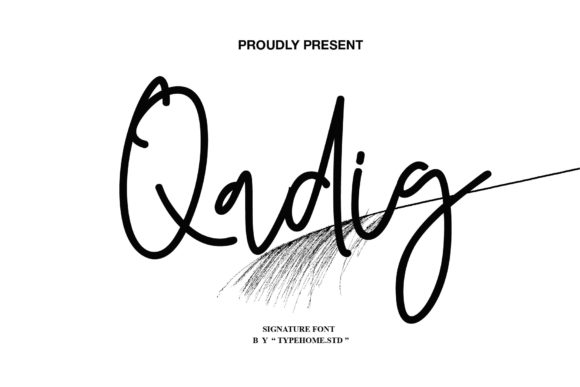 Qadig: A Handwritten Font for Your Brand Identity