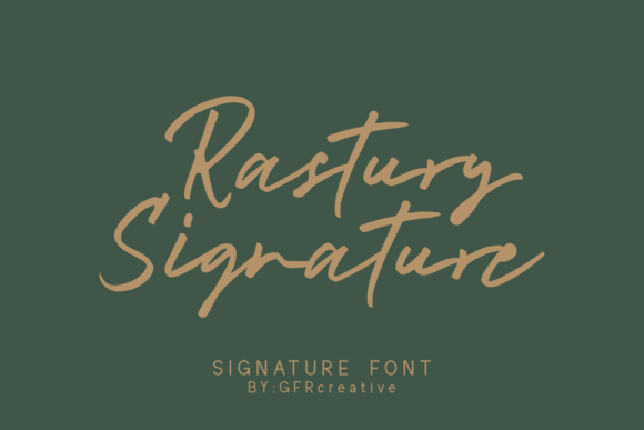 Rastury Signature: A Premium Script Font for Editorial Design