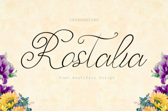 Rostalia: A Dainty Script Font for Editorial Design