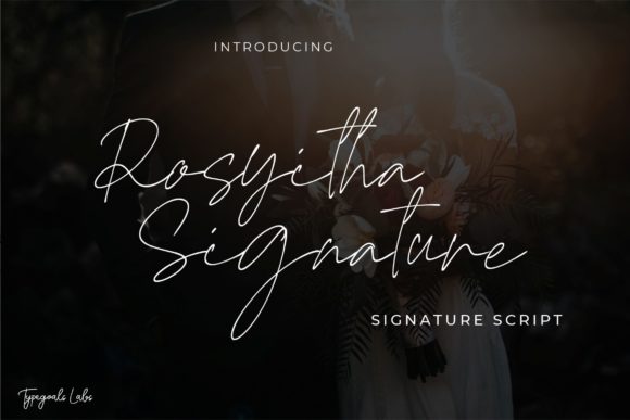 Rosyitha Signature: A Premium Handwritten Font for Branding