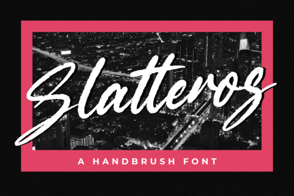 Slatteros: A Brushed Script Font for Editorial Elegance