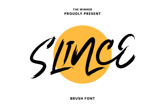 Slince: A Brushed Script Font for Editorial Design