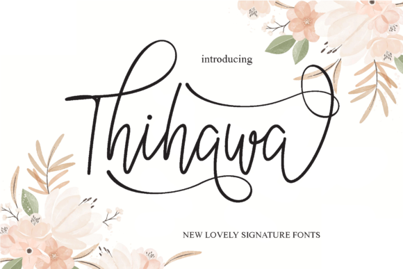 Thihawa: A Delicate Script Font for Crafters