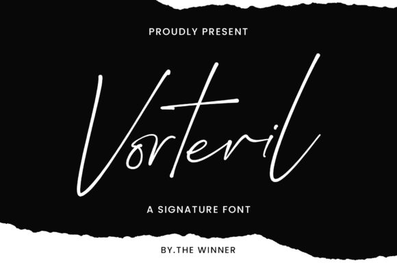 Vorteril: A Luxury Script Font for Your Brand